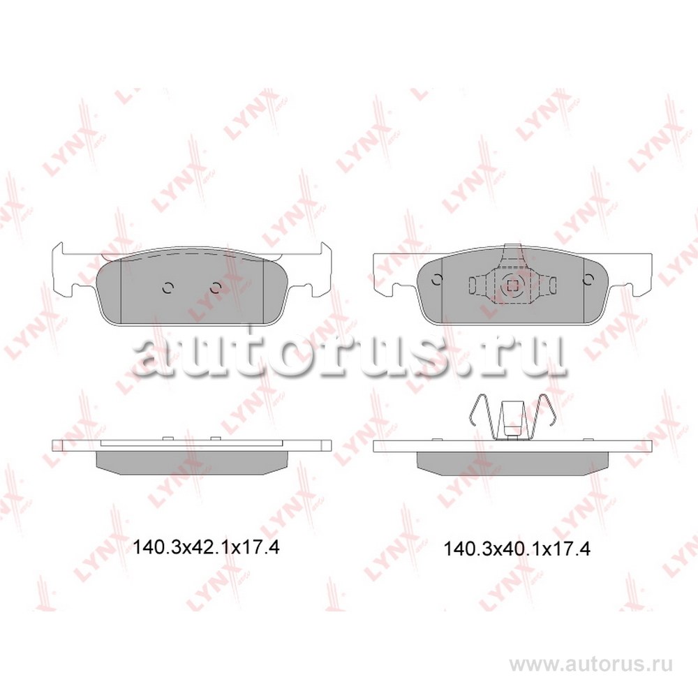 Колодки передние LYNXauto BD-6322