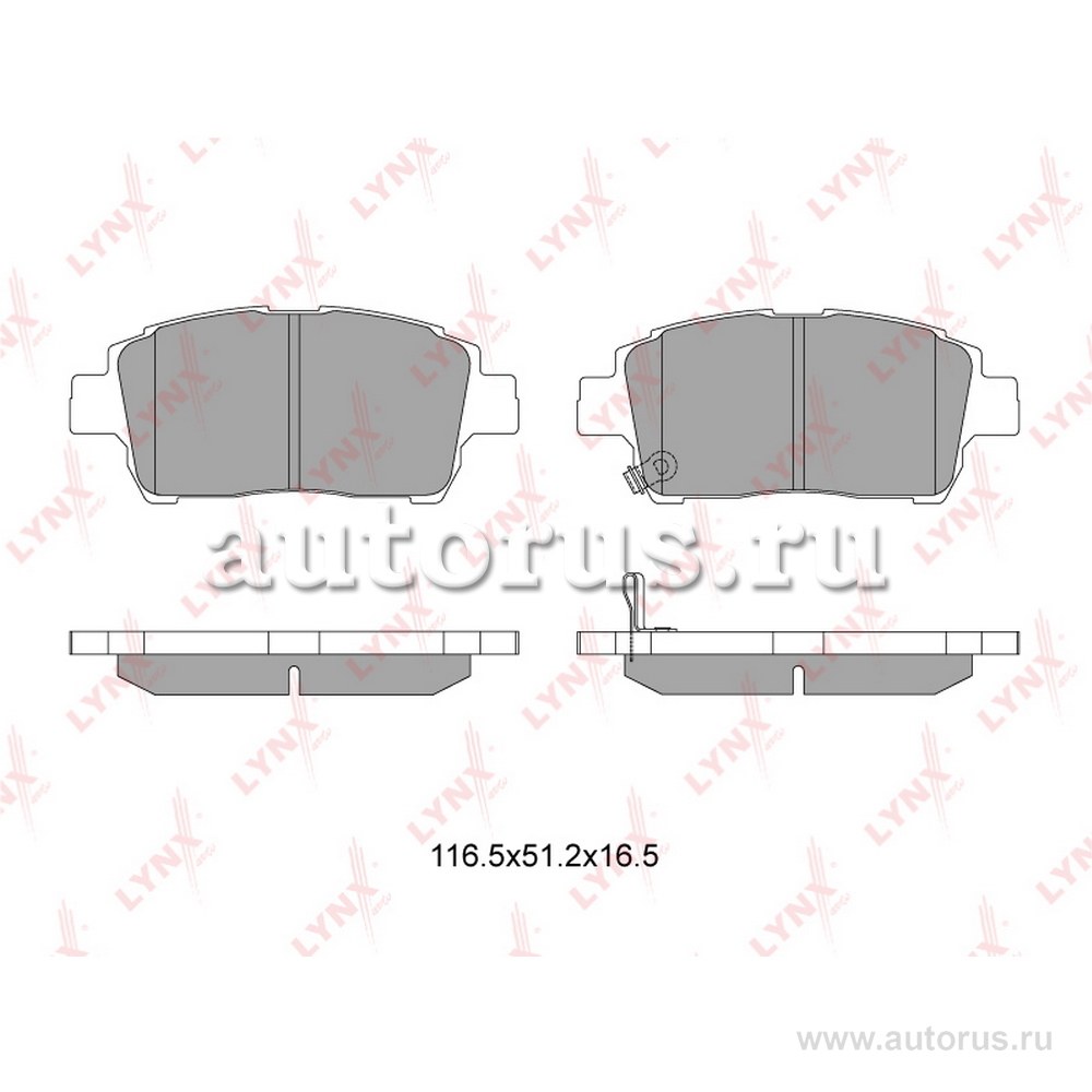 Колодки передние LYNXauto BD-7526