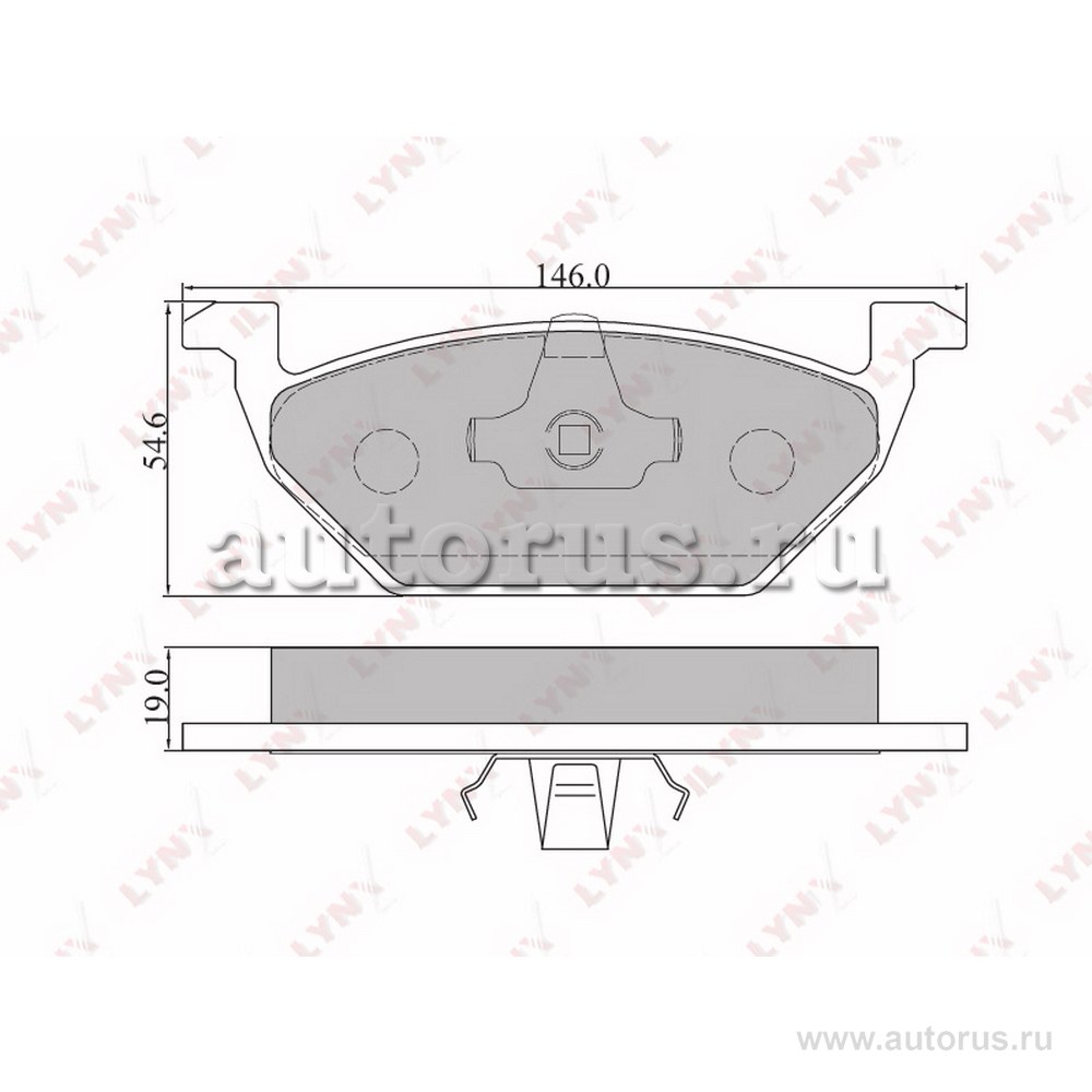 Колодки передние LYNXauto BD-8003
