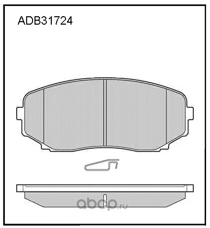 Колодки передние MAZDA CX-7/CX-9 all 07-> ALLIED NIPPON ADB 31724