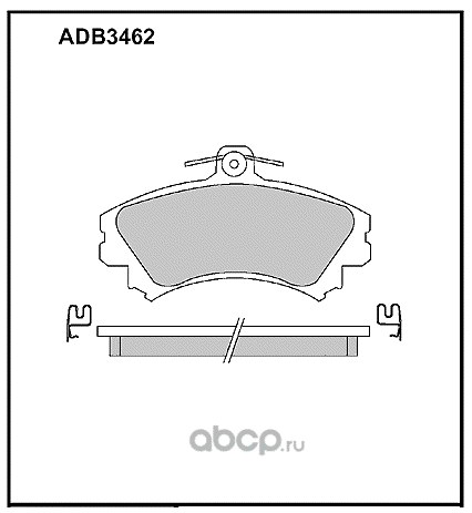 Колодки передние MITSUBISHI Carisma/VOLVO S40/V40 ALLIED NIPPON ADB 3462