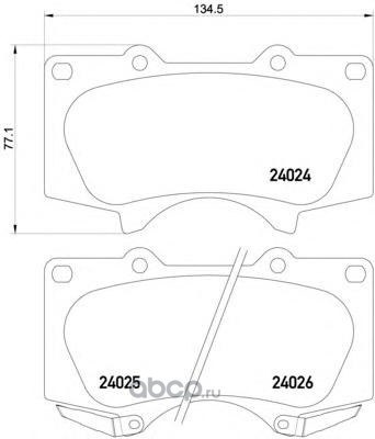 Колодки передние TEXTAR 2402403