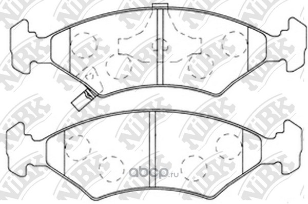 Колодки передние NIBK PN0051