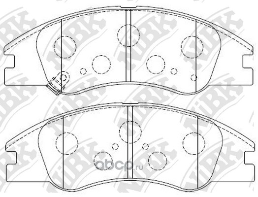 Колодки передние NIBK PN0060