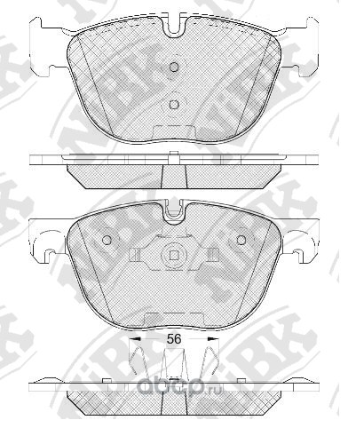 Колодки передние BMW X5-E70/F15 / X6-E71/F16 NIBK PN0094