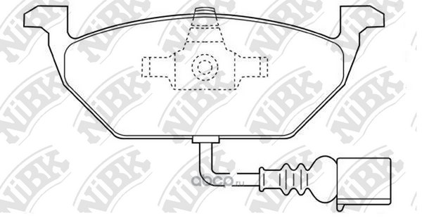 Колодки передние NIBK PN0148W