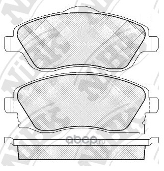 Колодки передние NIBK PN0361