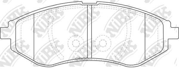 Колодки передние NIBK PN0370