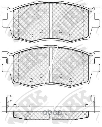 Колодки передние NIBK PN0435