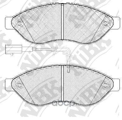 Колодки передние NIBK PN0474W