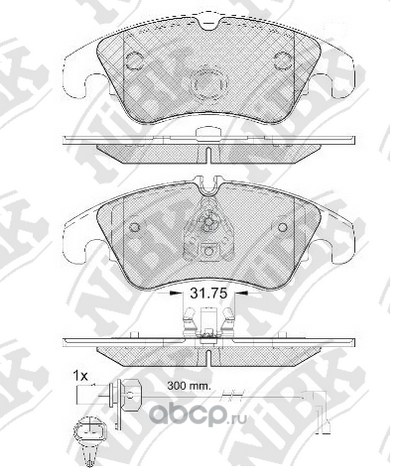 Колодки передние NIBK PN0477W