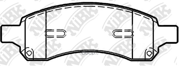 Колодки передние NIBK PN0517