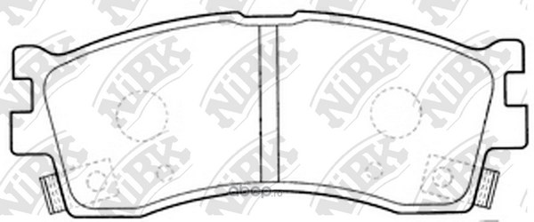 Колодки передние NIBK PN0702