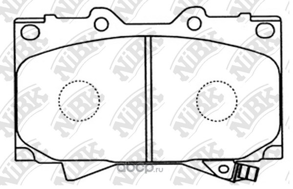 Колодки передние NIBK PN1411