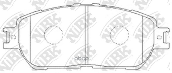 Колодки передние NIBK PN1480
