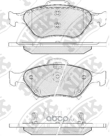 Колодки передние NIBK PN1839