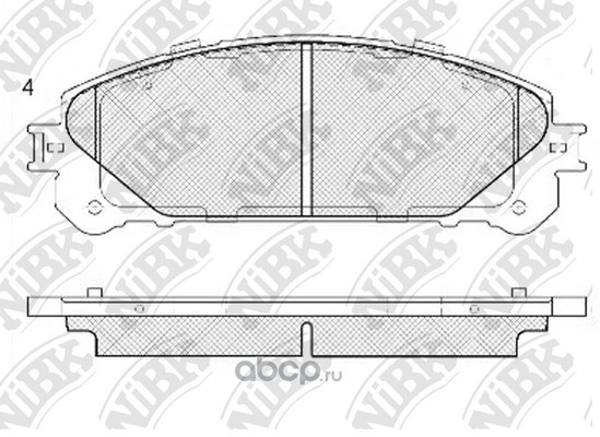 Колодки передние NIBK PN1845