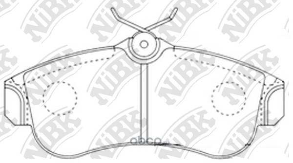 Колодки передние NIBK PN2180
