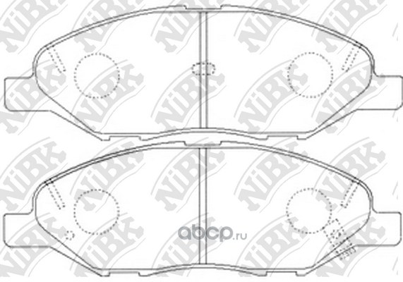 Колодки передние NIBK PN2452