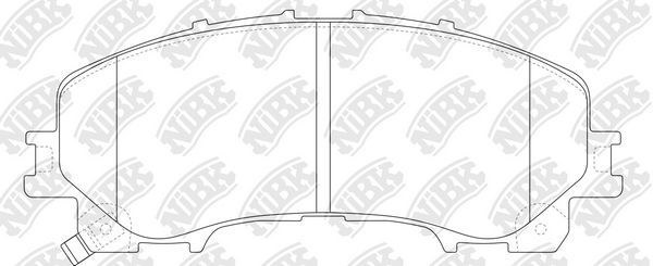 Колодки передние NISSAN X-TRAIL III (T32, T32R, T32RR), 10/13 -/ IN NIBK PN2808