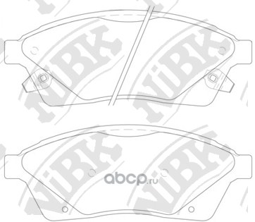 Колодки передние NIBK PN51006
