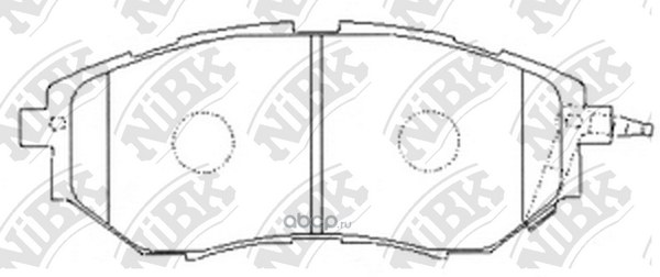 Колодки передние NIBK PN7499