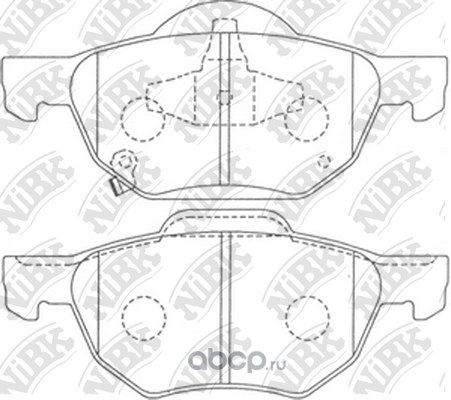 Колодки передние NIBK PN8125