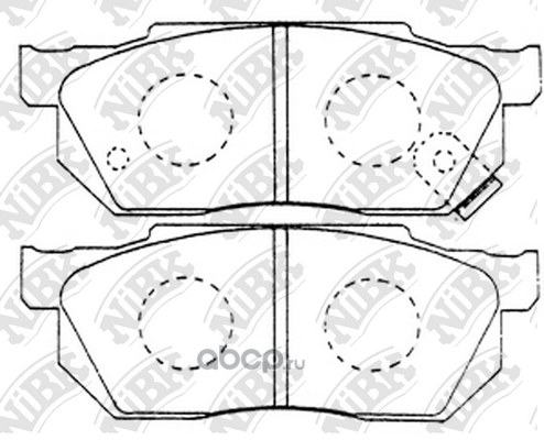 Колодки передние NIBK PN8263