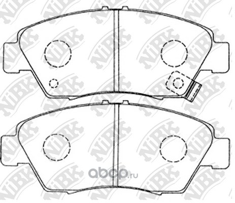 Колодки передние NIBK PN8264
