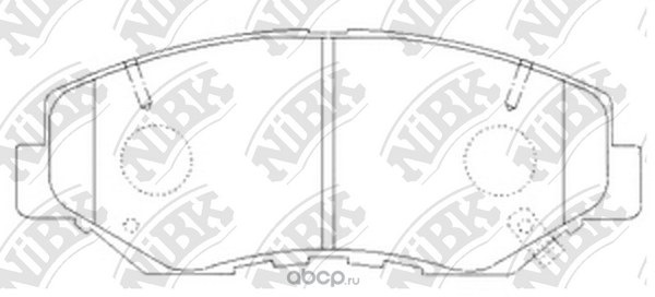Колодки передние NIBK PN8485