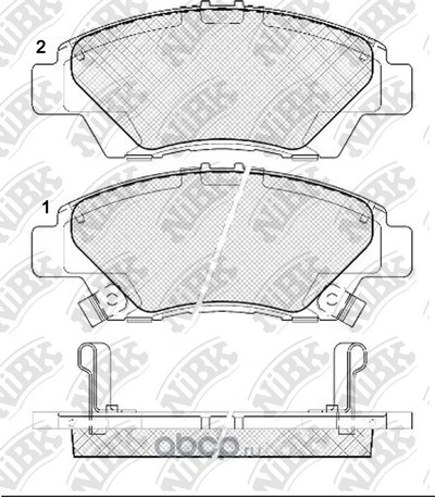 Колодки передние NIBK PN8868
