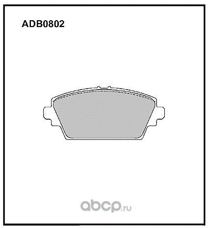Колодки передние NISSAN Pri/Alm ALLIED NIPPON ADB 0802