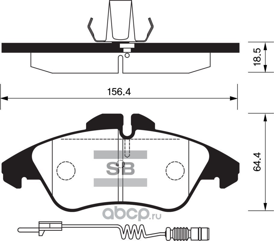 Колодки передние SANGSIN BRAKE SP1273