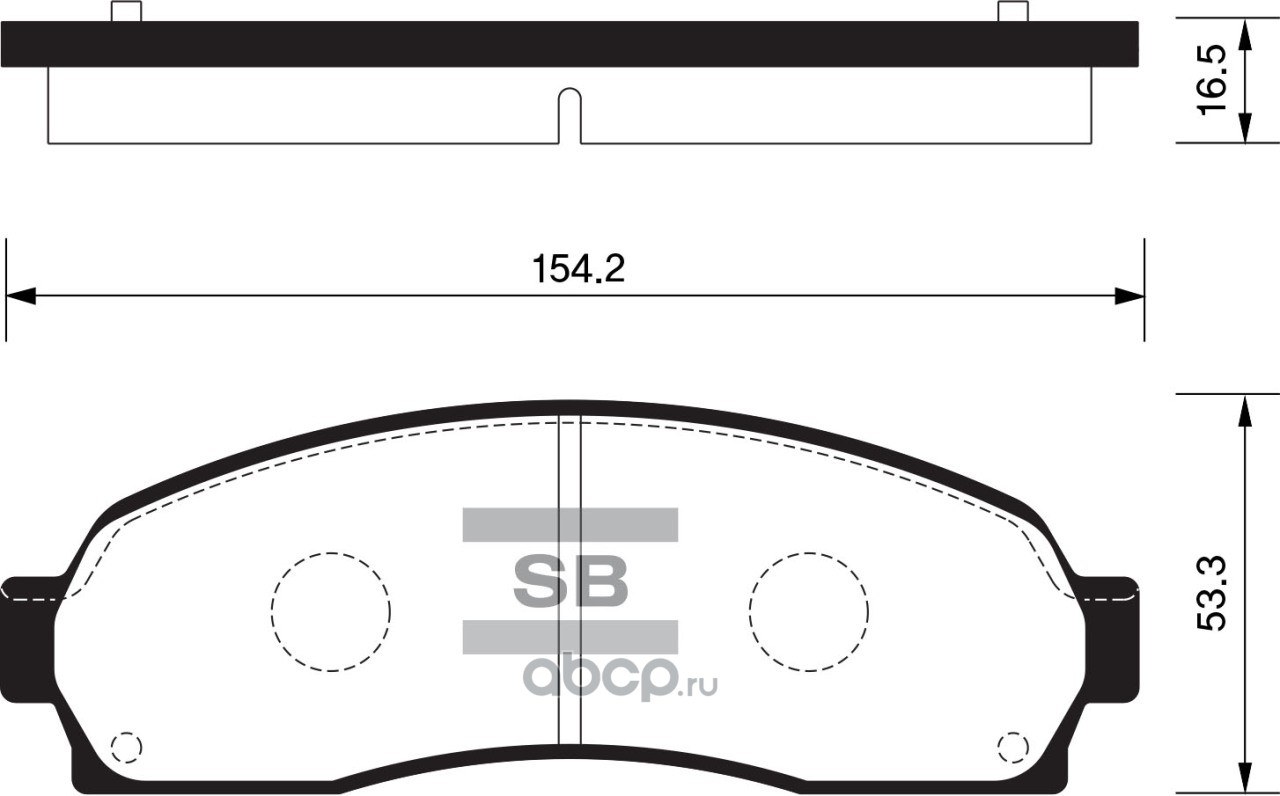 Колодки передние SANGSIN BRAKE SP1369