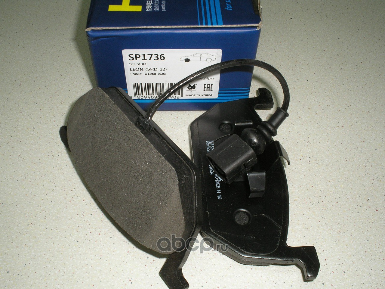 Колодки передние SANGSIN BRAKE SP1736