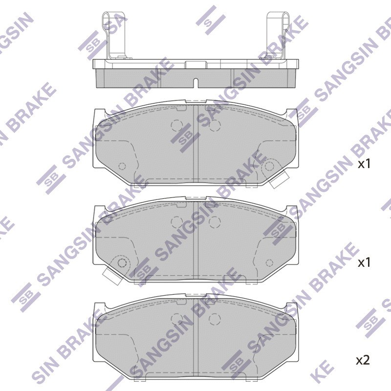 Колодки передние SUZUKI Swift IV 2010-> SANGSIN BRAKE SP2086