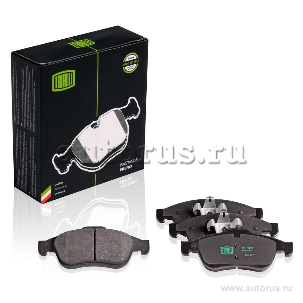Колодки торм. для а/м Лада Vesta Sport (18-)/Renault Duster (10-) диск. перед. TRIALLI PF 0902