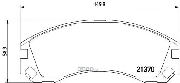 Колодки торм.пер. BREMBO P61089