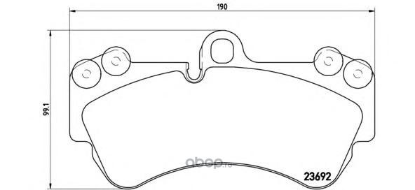 Колодки торм.пер. BREMBO P85069