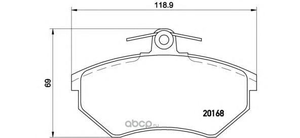 Колодки торм.передние BREMBO P85011