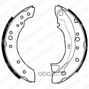 Колодки торм зад бараб Citroen C2/3/1007 03- DELPHI LS1921