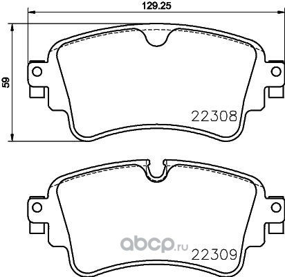 Колодки задние AUDI A4/A5/S5/A8/Q5/Q7 2016-> VW Toureg 2018-> BREMBO P85154