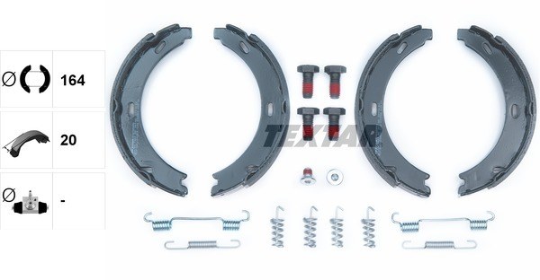 Колодки тормозные барабанные MERCEDES-BENZ TEXTAR 91032800