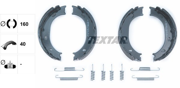 Колодки тормозные барабанные MERCEDES-BENZ VOLKSWAGEN TEXTAR 91055100