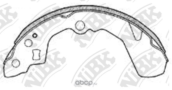 Колодки тормозные барабанные NIBK FN0032
