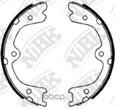 Колодки тормозные барабанные NIBK FN0623