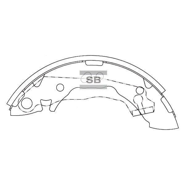 Колодки тормозные барабанные SANGSIN BRAKE SA047