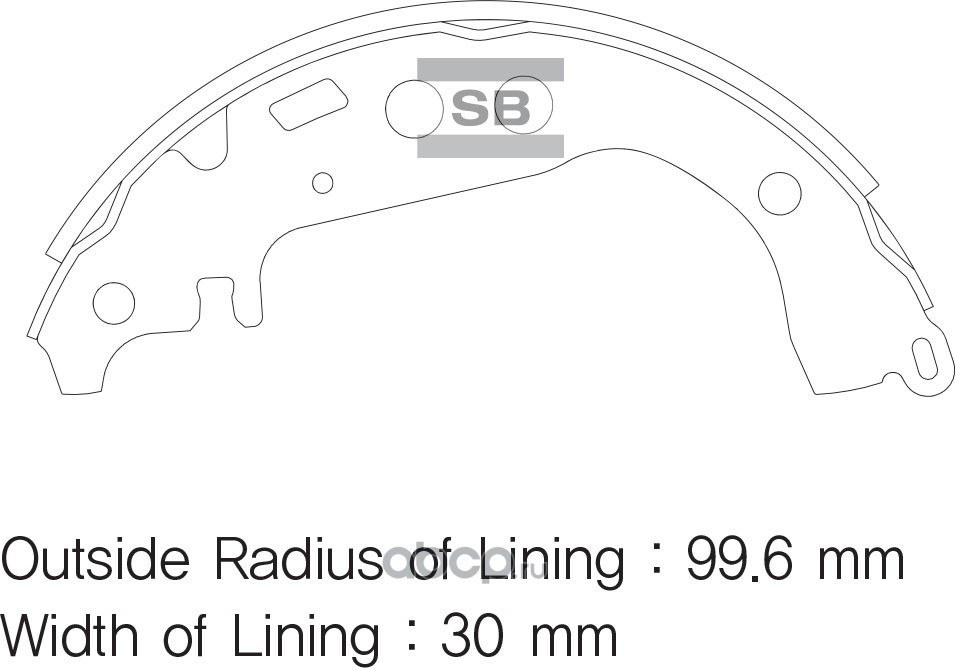 Колодки тормозные барабанные SANGSIN BRAKE SA169