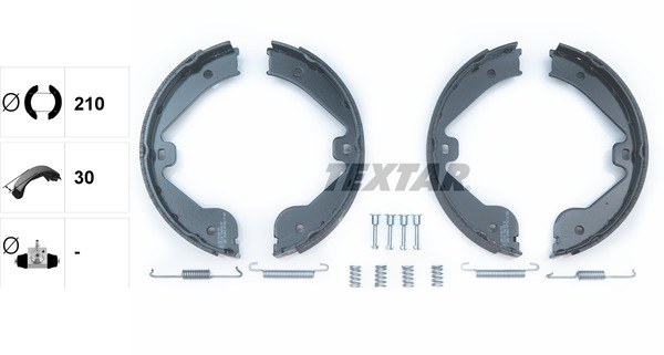 Колодки тормозные барабанные TEXTAR 91062400