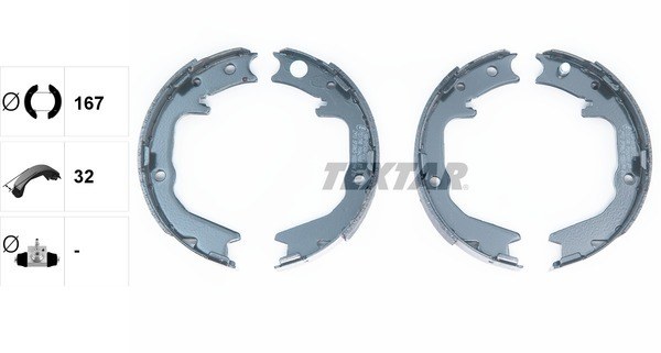 Колодки тормозные барабанные TEXTAR 91062900